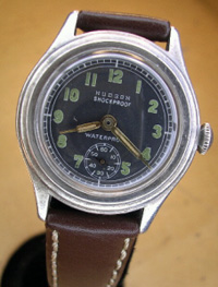 1940's Hudson soldiers watch silver case
